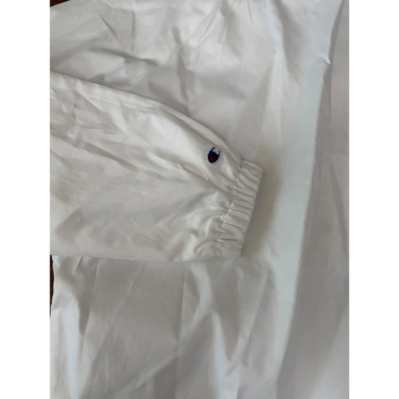 Champion Authentic Athleticwear White Coach Jacket Logo Script M - Picture 7 of 9